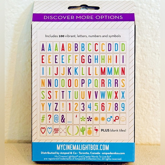 My Cinema Lightbox βThe Original LED Marquee Light Boxβ + Bonus Pack NEW NIB - Picture 10 of 11